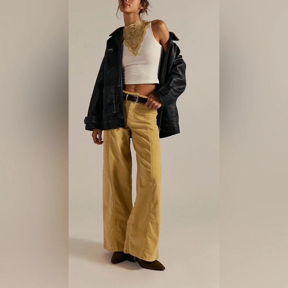 We The Free‎ Libre Cord Wide-Leg Jeans Size 28 NWT